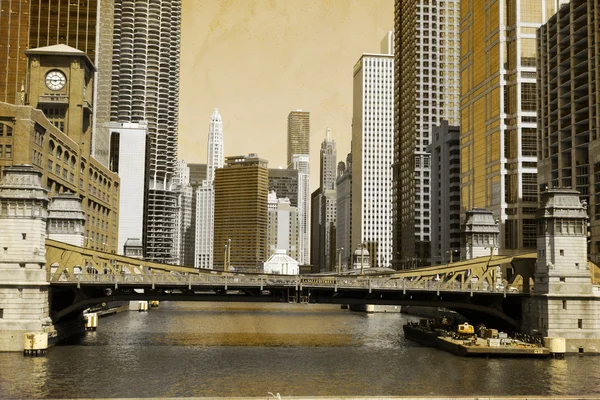 Efecto de imagen vintage - Chicago — Foto de Stock