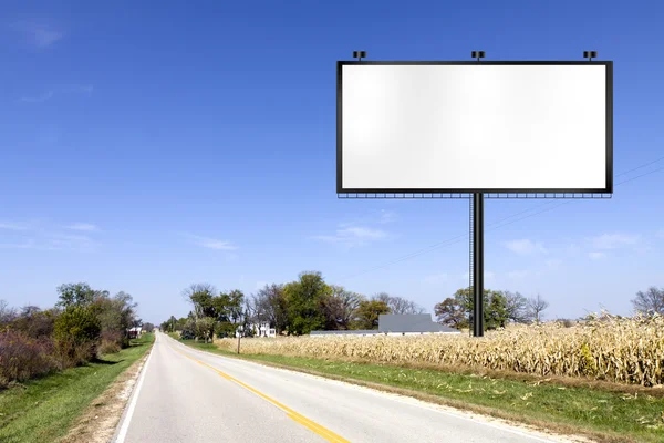 Πίνακας διαφημίσεων στον δρόμο χώρα — Φωτογραφία Αρχείου