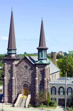 Old Church in Marquette, MI clipart