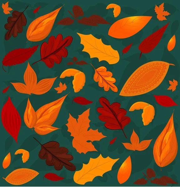 A seamless leaf pattern. — Stock Vector