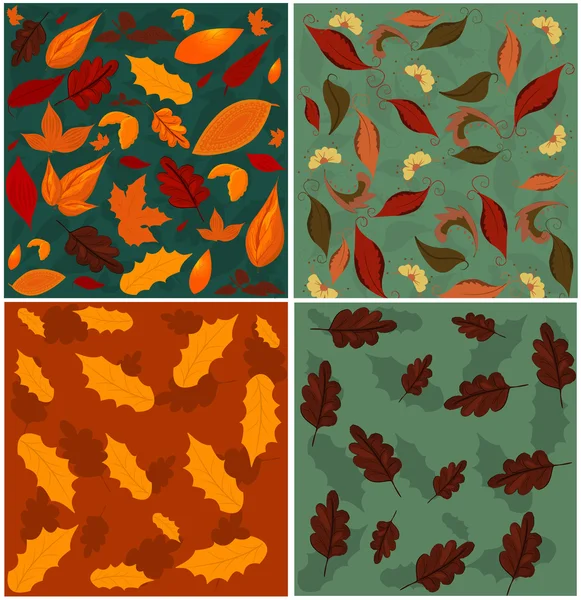 Nahtloses Herbstblatt-Muster — Stockvektor