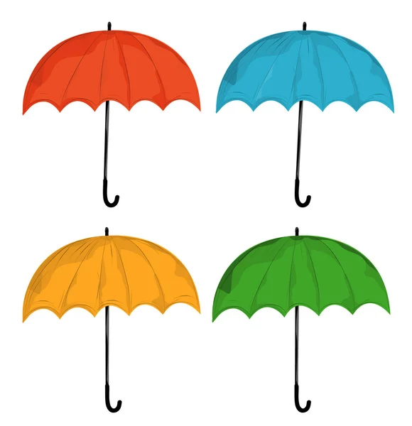 O guarda-chuva. Isolado sobre fundo branco . — Vetor de Stock