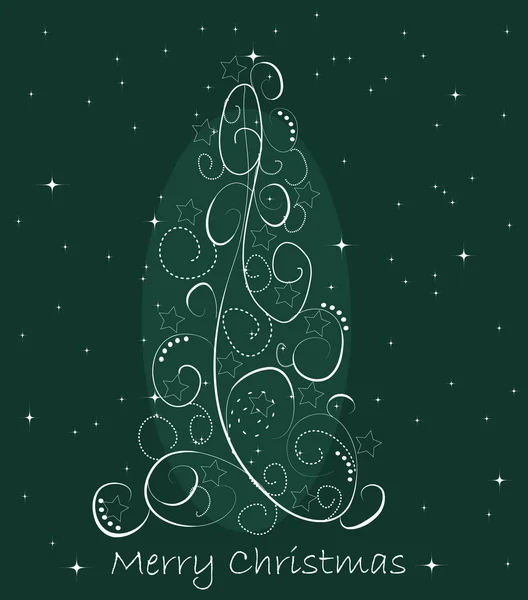 抽象的圣诞树 — 图库矢量图片