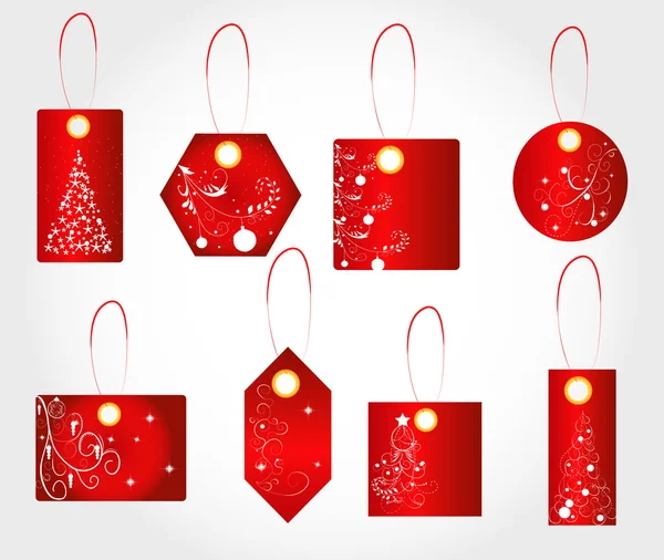 Étiquettes de Noël — Image vectorielle