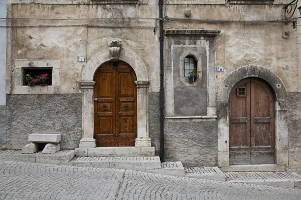 Nice doors in alley — Φωτογραφία Αρχείου
