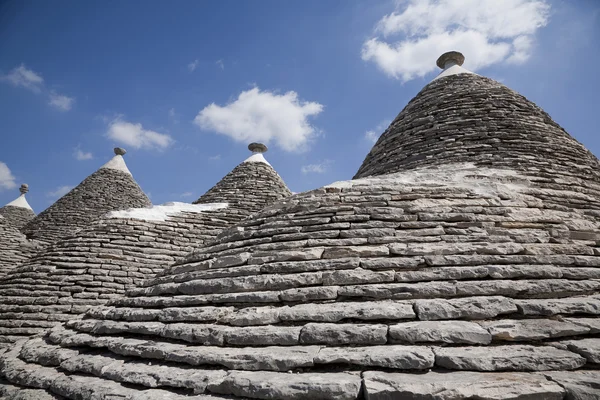 Труллі дахи Альберобелло — стокове фото