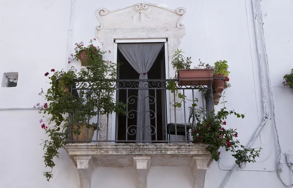 Balcony Ostuni Apulia — Stock Photo, Image
