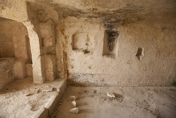 Düz sassi - matera mağara — Stok fotoğraf