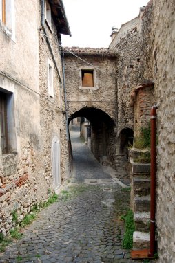 Old Lane - Assergi - Abruzzo - Italy clipart