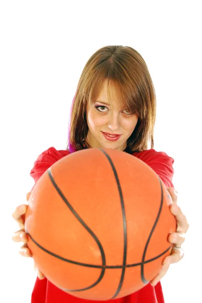 Grać w koszykówkę — Zdjęcie stockowe