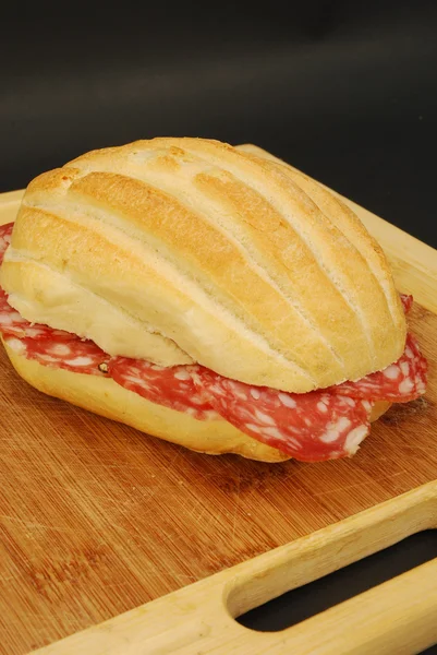 Sandwiches (ham and salami) 006 — Stock Photo, Image