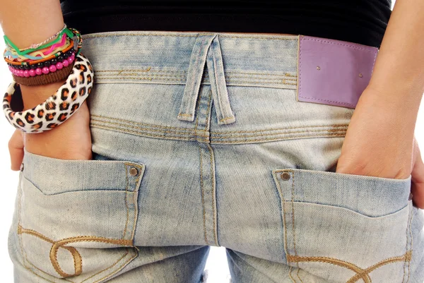 Los bolsillos de sus jeans —  Fotos de Stock