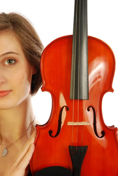 Vrouw met viool 012 — Stockfoto