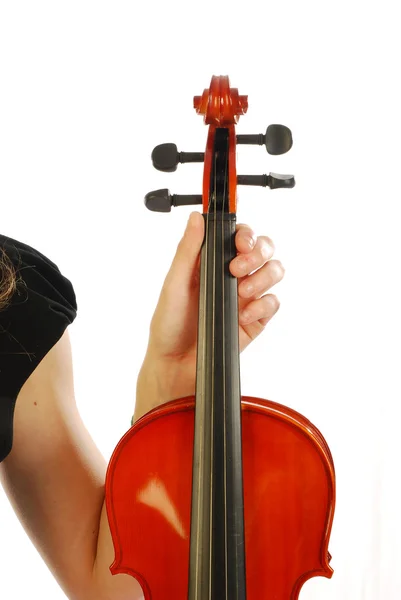 Woman with violin 013 — Stock Photo, Image