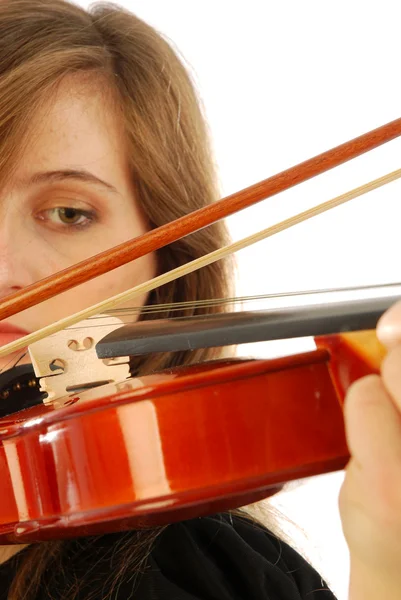 Vrouw met viool 017 — Stockfoto
