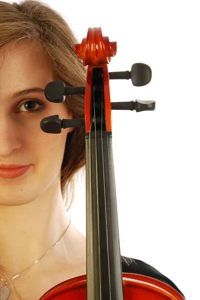 Женщина со скрипкой 020 — стоковое фото