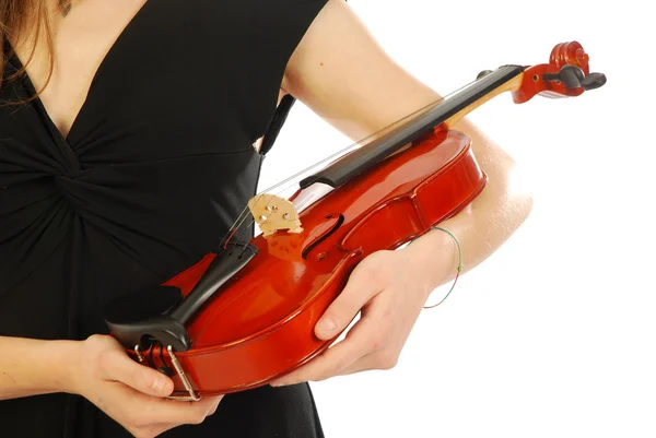 Woman with violin 030 — Stock Photo, Image
