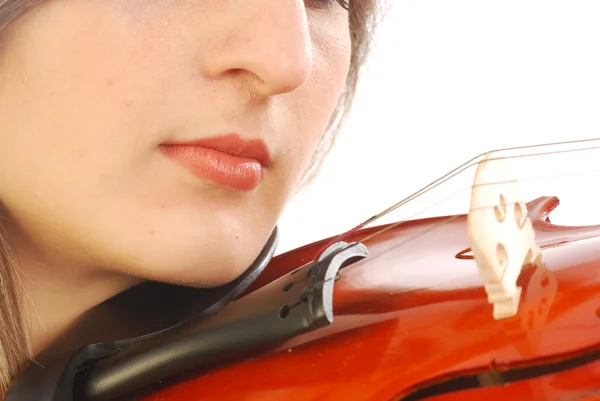 Woman with violin 039 — Stock Photo, Image