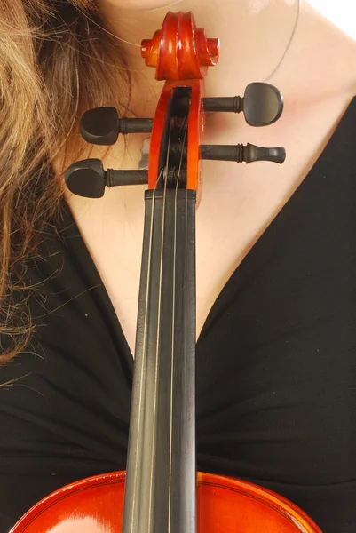 ヴァイオリン 047 を持つ女性 — ストック写真
