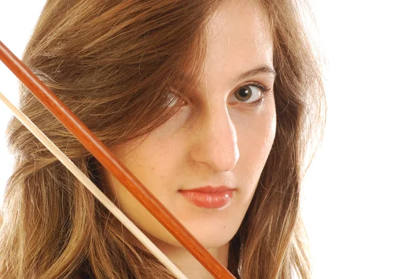 Frau mit Geige 050 — Stockfoto