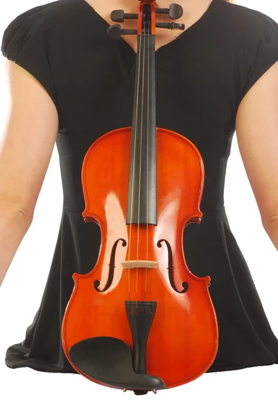 Woman with violin 052 — Stock Photo, Image