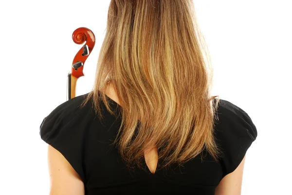 Kvinna med violin 053 — Stockfoto