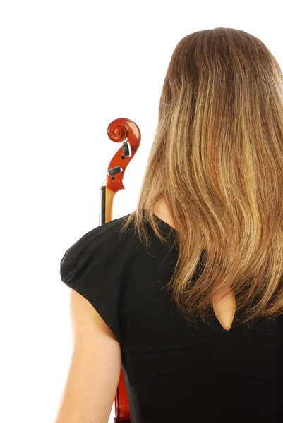 Женщина со скрипкой 055 — стоковое фото