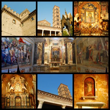 Abbey of San Nilo - Grottaferrata - Rome - Italy clipart