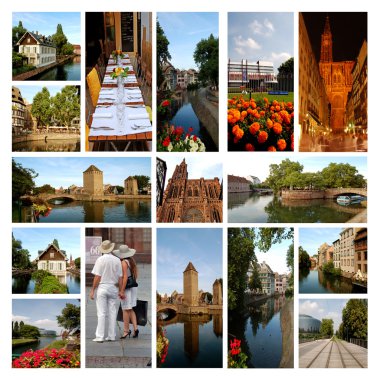 The beautiful city of Strasbourg - Alsace - France clipart