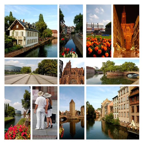 A gyönyörű város a strasbourg - alsace - Franciaország — Stock Fotó