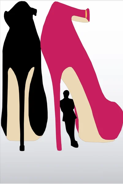 The man of high heels — Stock Photo, Image