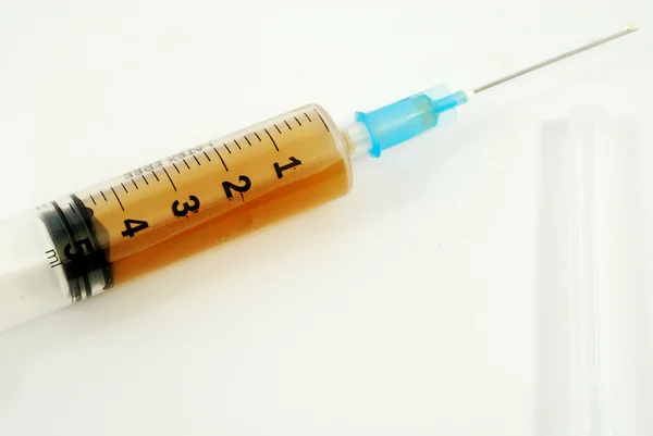 Syringe and medicine — Stock Photo, Image