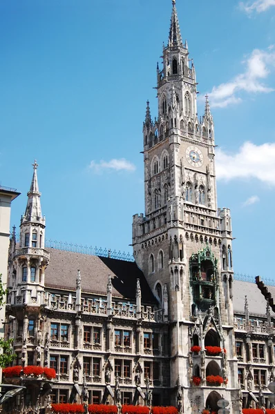 O edifício do Rathaus em Mônaco da Baviera na Alemanha — Fotografia de Stock