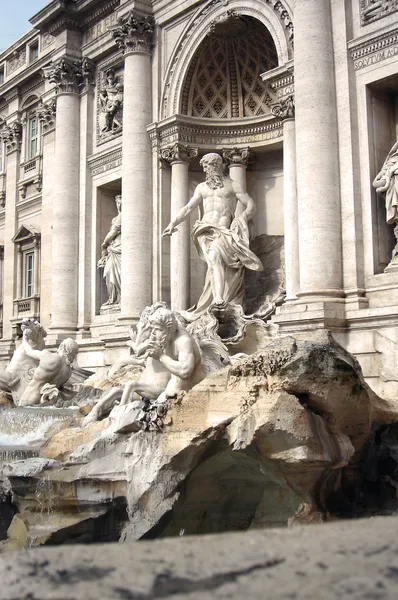 Monumentální komplex fontána di trevi v Římě — Stock fotografie