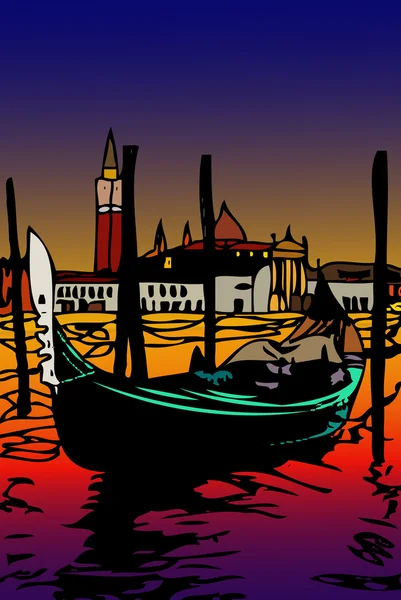 Gondol i san marco - Venedig — Stockfoto