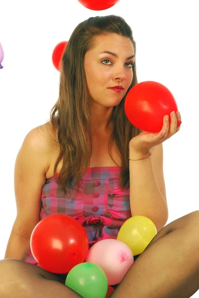 Hra s bublinami — Stock fotografie