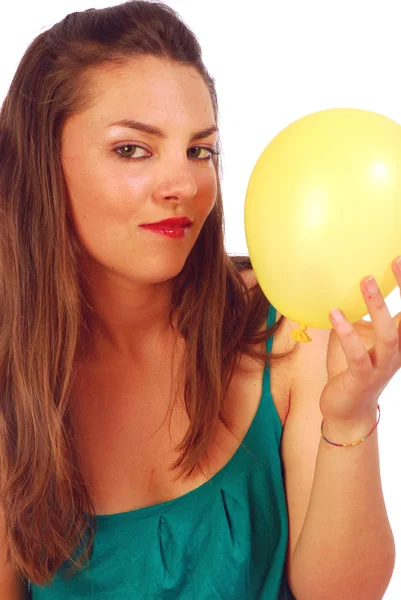 Гра з повітряними кульками — стокове фото