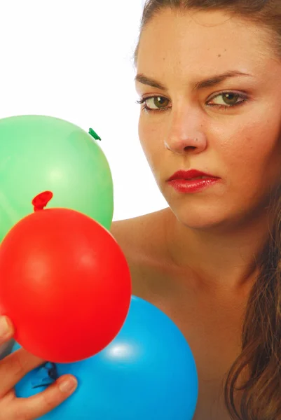 Brincar com balões — Fotografia de Stock