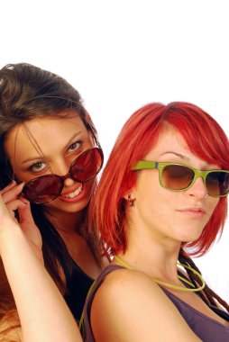 Two Women Friends clipart