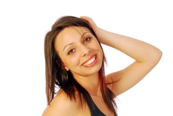 Jonge vrouw met een glimlach — Stockfoto