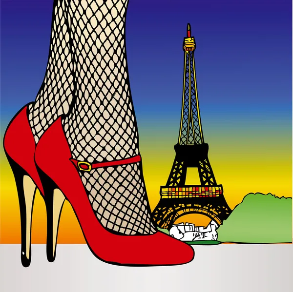 Sexy fashion in Paris — Stock Photo, Image