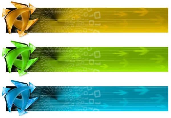 Collection of 3 connection banners — Stock Photo, Image