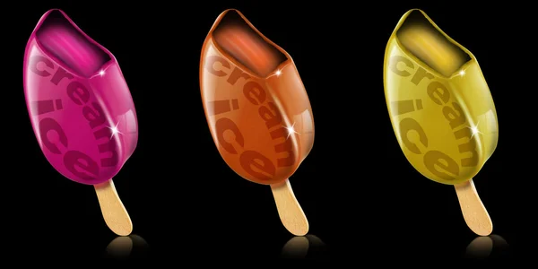 Gekleurde ijsjes — Stockfoto