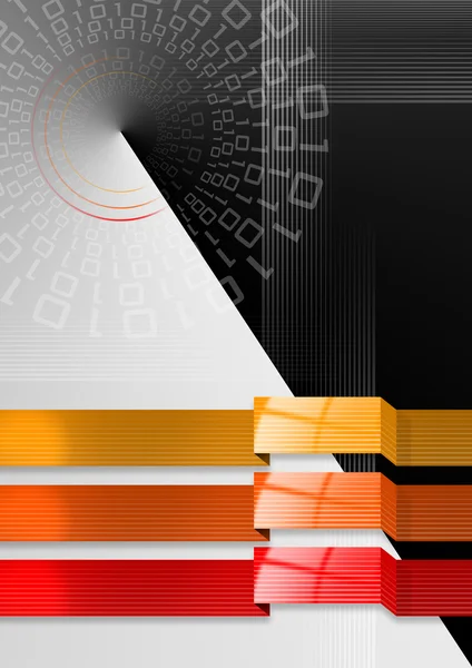 Geometrisch abstrakter Hintergrund schwarz rot und orange — Stockfoto