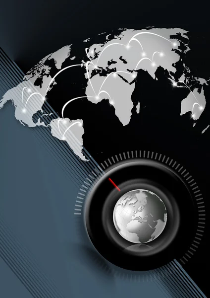 Tijd wereldwijde zakelijke achtergrond — Stockfoto