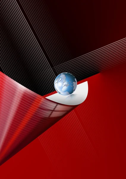 红色的全球业务 — 图库照片