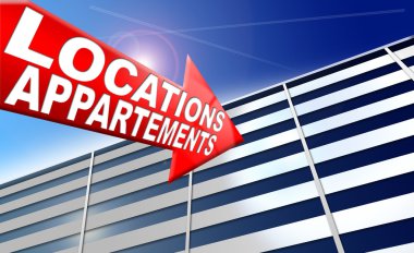 Location appartements clipart