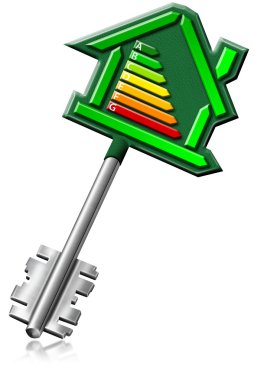 Home key energy certification clipart