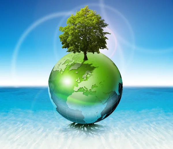Wereld boom - ecologie concept — Stockfoto