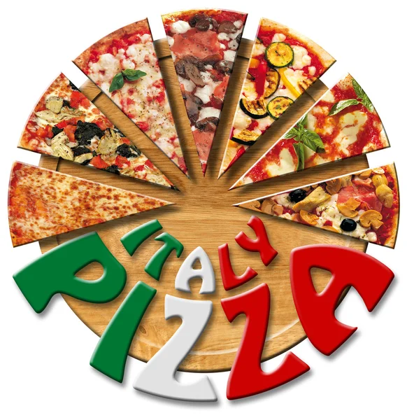 Italia Pizza sul tagliere — Foto Stock